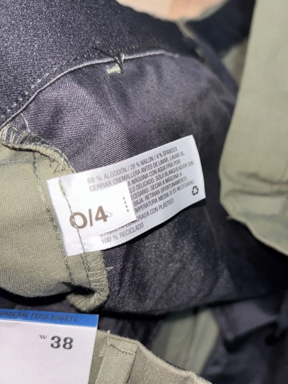Goodfellow & Co Olive Flat-Front Chino Shorts | Men’s 38